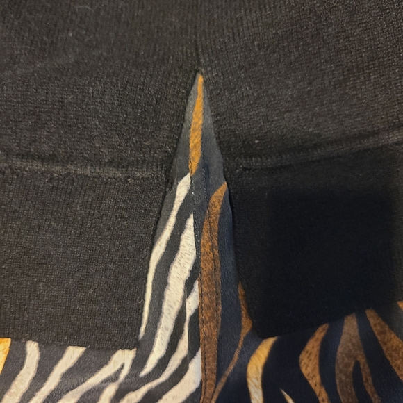 Equipment Femme Shirley M Layered Cashmere/Silk Dress Animal Whimsigoth Mobwife - Picture 12 of 15